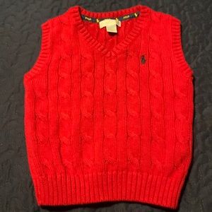 Red Ralph Lauren Sweater vest.